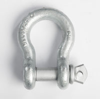 2x 7/8" Bow Shackle D-Ring Zinc Plated w 1" Clevis Screw Pin 14000 lbs Tow Lift