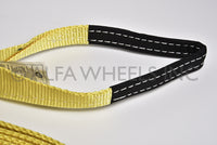 3" 20000lbs Tow Strap 20 ft w D Rings winch sling off-road vehicle recovery