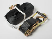 6x 2"x27' 11000lb 5T Ratchet Strap J Hook Heavy Duty Tie Down f Cargo RV 2x27