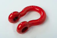 Red 7/8" 6.5T Clevis Screw Pin Anchor Bow Shackle D-Ring Nickel Pin 14000 lbs