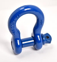 2x Bow Shackles 3/4"+Blue Plastic Anti Noise Vibration Protector Screw Pin 4.75T