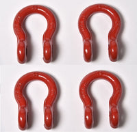 4x 1/2" Bow Shackle D-Ring w Clevis Screw Pin Anchor 2 TON 4400 lbs capacity