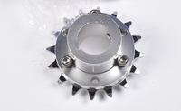 #410 1/2" Pitch 16T Sprocket 6 hole fix Drive w keyed Axle Shaft Hub Adapter DIY
