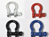 4x 1/2" Bow Shackle D-Ring w Clevis Screw Pin Anchor 2 TON 4400 lbs capacity