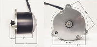 Electric Scooter Motor Currie 24V 900W Kit w Control XYD-13 w 11 Tooth #25 w key