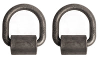 4x D Ring Weld On Tie Down 5/8" Flatbed Truck Trailer Chain Ratchet Strap Cargo
