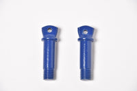 2 Pack 5/8" Galv  Bow Shackle D-Ring Lift Tow w 3/4" Clevis Screw Pin Blue