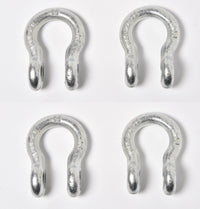 4x 1/2" Bow Shackle D-Ring w Clevis Screw Pin Anchor 2 TON 4400 lbs capacity