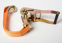 6x 2"x27' 11000lb 5T Ratchet Strap J Hook Heavy Duty Tie Down f Cargo RV 2x27