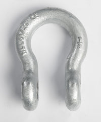 4x 7/8" Bow Shackle D-Ring Zinc Plated w 1" Clevis Screw Pin 14000 lbs Tow Lift