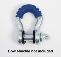 8x D-Ring Dark Blue Bow Shackle Isolator Jeep Towing Off Road 3/4" SILENCER