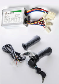 Razor E300 upgraded Hand Throttle+Key+Controller electrical kit 36 Over Volt Kit