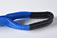 3" 26,000lbs Tow Strap 20 ft off-road snatch recovery w Galvanized Bow Shackles