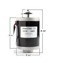 100W Watt 24V DC Brush Electric Motor 25 chain sprocket ZY6812 scooter kids kart