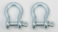 2x Bow Shackles 1 1/4" w Screw Clevis Pin Rigging Lift Crane 12Ton 26400lb WLL