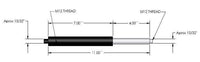 Pair of lambo door shocks 750 lbs 11" for Mustang 94-04 bolt on vertical kit