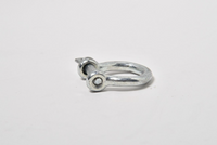 Bow Shackle M5 3/16" 5mm Nickel Plated Steel ScrewPin Anchor Rigging Pack of 100