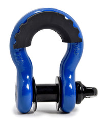 2x Bow Shackle 3/4" BLUE D-Ring 10500 lbs BLACK Pin & no noise vibration Reducer