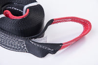 Pair (2) - Tow Strap 30ft 3" Recovery Rescue 6.5T 14000 LB Winch Heavy Duty 3x30