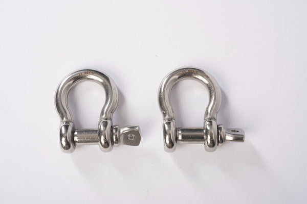 2PC 5/8" D Ring Bow Shackle Screw Pin Clevis Rigging Jeep Towing - Foto 11