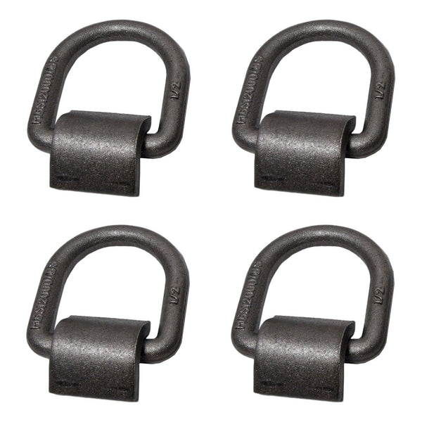 8x Bolt-On D-Ring 1/2" Cargo Strap Tie Down Flatbed Truck Trailer - Foto 10