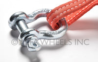 2" 4 TON Tow Strap 20 ft w D-Rings sling UTV snatch recovery 4WD Snow Mud Pull