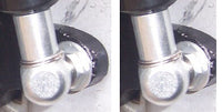 Pair (2) Fittings M10 Swivel Knuckle Ball Socket Joint Connector for Lambo Door