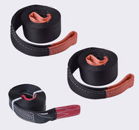 2 (two) 3" x 20' + 1 (one) 3" x 30' Heavy Duty Tow Strap Recovery 14000LB Towing