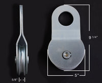 2x Zinc Pltd 16000lbs Snatch Block 8T Recovery Winch Pulley Off Road Jeep CJ Tow
