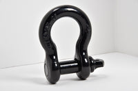 Premium BLACK D-Ring 3/4" Bow Shackle w 7/8" Screw Pin 10500 LB Capacity Jeep CJ