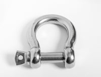 4x 6mm 1/4" Marine Bow Shackle Clevis 316 Stainless Steel Boat Rigging Paracord