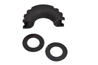 2x D-Ring Black Bow Shackle Isolator Jeep Towing Off Road 3/4" SILENCER No Noise