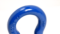 2x Bow Shackle 3/4" BLUE D-Ring 10500 lbs BLACK Pin & no noise vibration Reducer