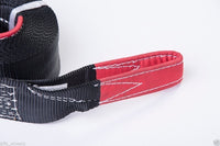 3" 6.5 TON Tow Strap 30ft+Bow Shackles winch sling off-road ATV UTV 4WD recover