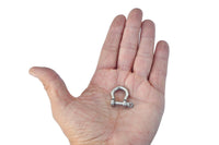 4 pack Marine Bow Shackle 4mm 5/32" Stainless Steel 304 DRing Boat Sail Rigging