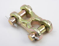 4x Twin Clevis Safety Chain Repair Link 3/8" Double G70 Truck Trailer 6600 WLL