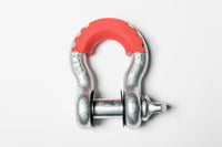 3/4" Nickel D-Ring Bow Shackle 10500 lbs w/ Pin & no noise vibration Protector