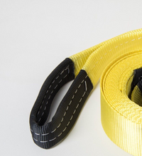 3" 6.5 TON YELLOW Tow Strap 20 ft 3x20 winch sling off-road ATV UTV recovery