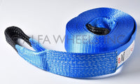 3" 26000lbs 3x20 12T Tow Strap 30ft winch off-road snatch recovery+Bow Shackles