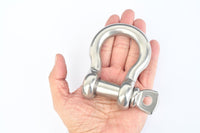 4x Marine Bow Shackle 5/8" Stainless Steel Clevis D-Ring 316 Sailboat Rigging
