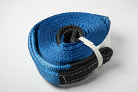 2x SUV Truck Tow Strap 3" 20000lbs BLUE 9T 3x20 ft car Pull winch OffRoad Snow