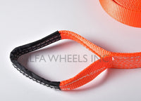 2x Pack 2" 14000lbs Tow Strap 20 ft winch sling 2in 20ft vehicle recovery 2x20