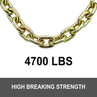 20ft Transport Tow Chain 5/16" G70 Tie Down Binder w 2x Grade 70 Hooks Rigging