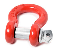 RED D-Ring 3/4" Bow Shackle w 7/8" Galvanized Screw Pin 10500 LB Capacity Jeep