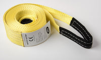 3" 6.5 TON YELLOW Tow Strap 20 ft 3x20 winch sling off-road ATV UTV recovery