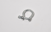 Bow Shackle M5 3/16" 5mm Nickel Plated Steel Screw Pin Anchor Rigging Pack of 10