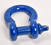 2x Bow Shackles BLUE 3/4" D Ring Screw Pin Jeep CJ Off-Road Anchor Bow 4 3/4TON