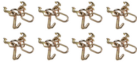 8xRTJ Cluster Hook Tow Truck Car Hauler Trailer Auto Body Frame Hook WLL 4,700lb