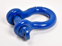 2x Bow Shackles BLUE 3/4" D Ring Screw Pin Jeep CJ Off-Road Anchor Bow 4 3/4TON