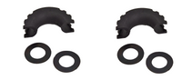 (2) 3/4" BLACK DRing Bow Shackle 10500lbs BLACK Pin & no noise vibration Reducer